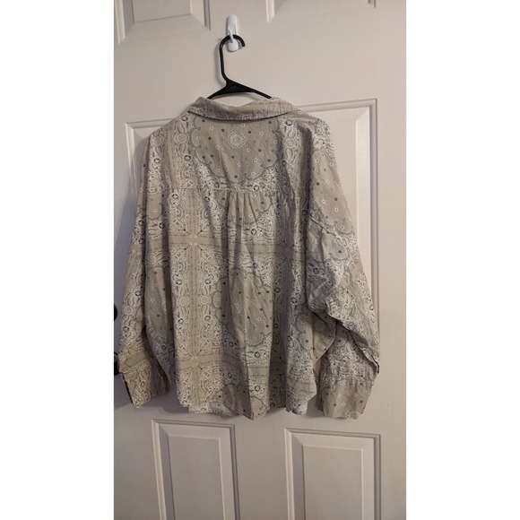 Anthropologie Beige Patterned Blouse - Picture 3 of 10